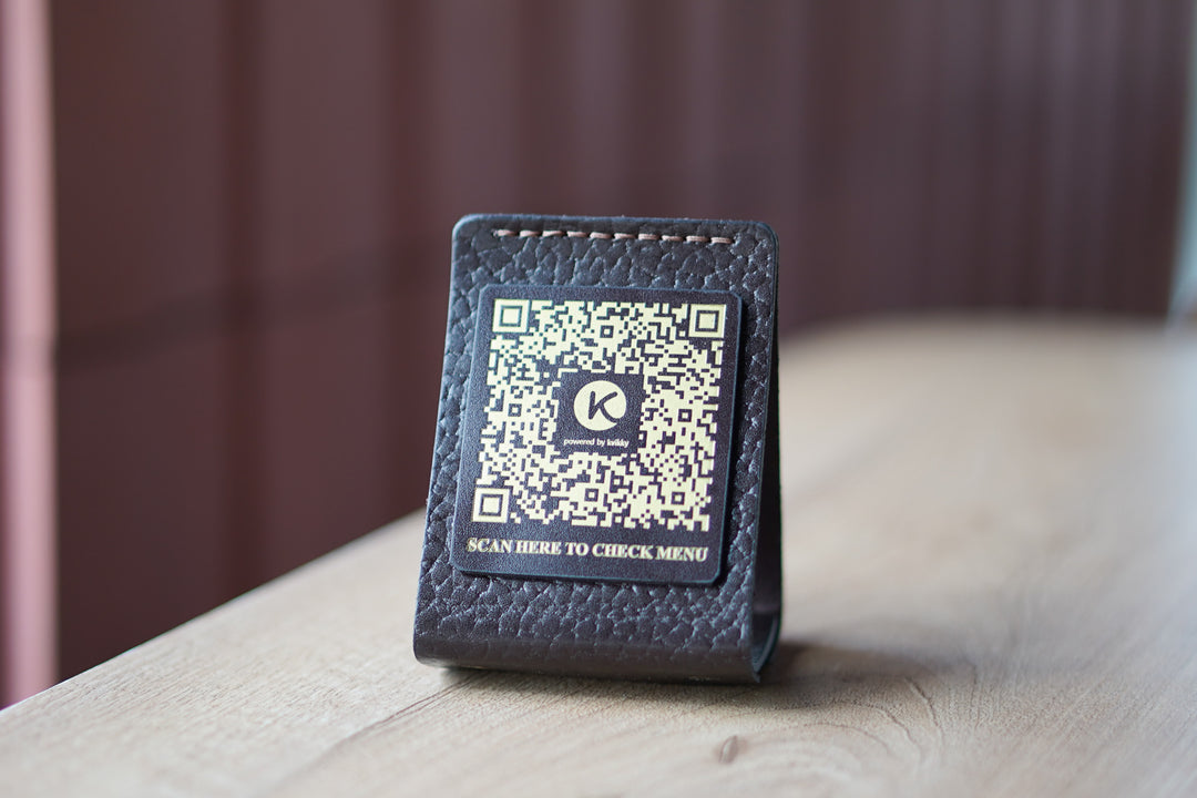 QR Code Menu Sign, Touchless Menu Display