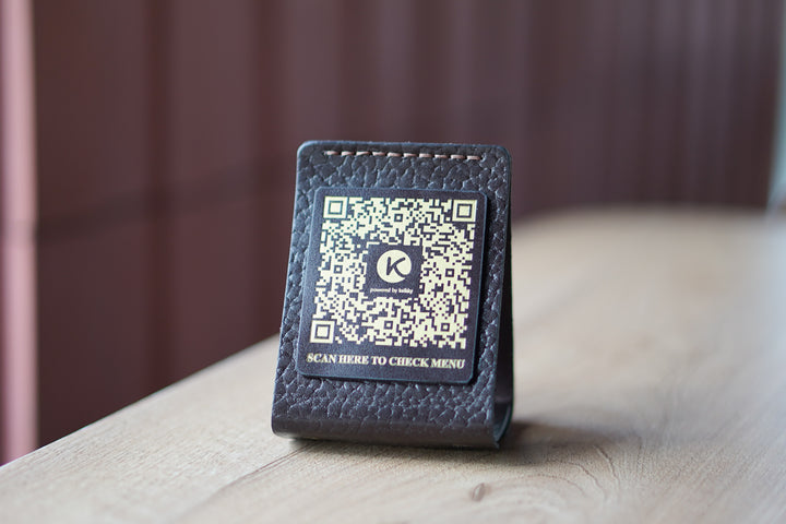 QR Code Menu Sign, Touchless Menu Display