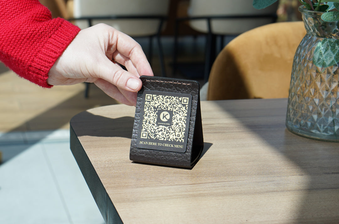 QR Code Menu Sign, Touchless Menu Display