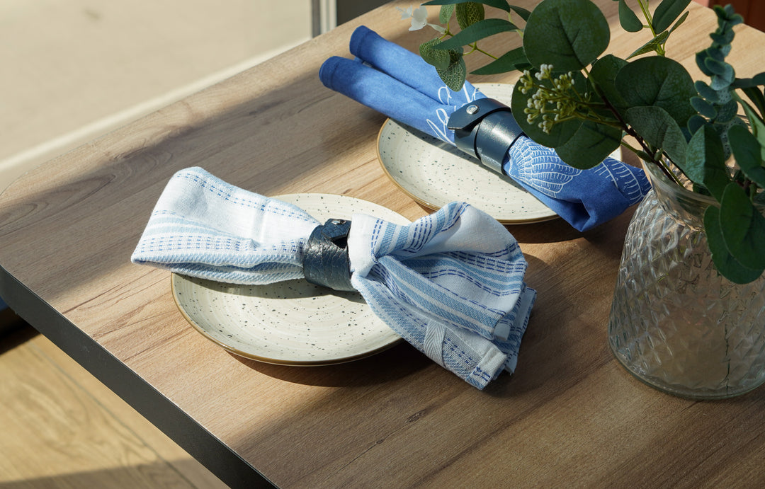 Leather Napkin Rings, Personalized Table Decor for Restaurant