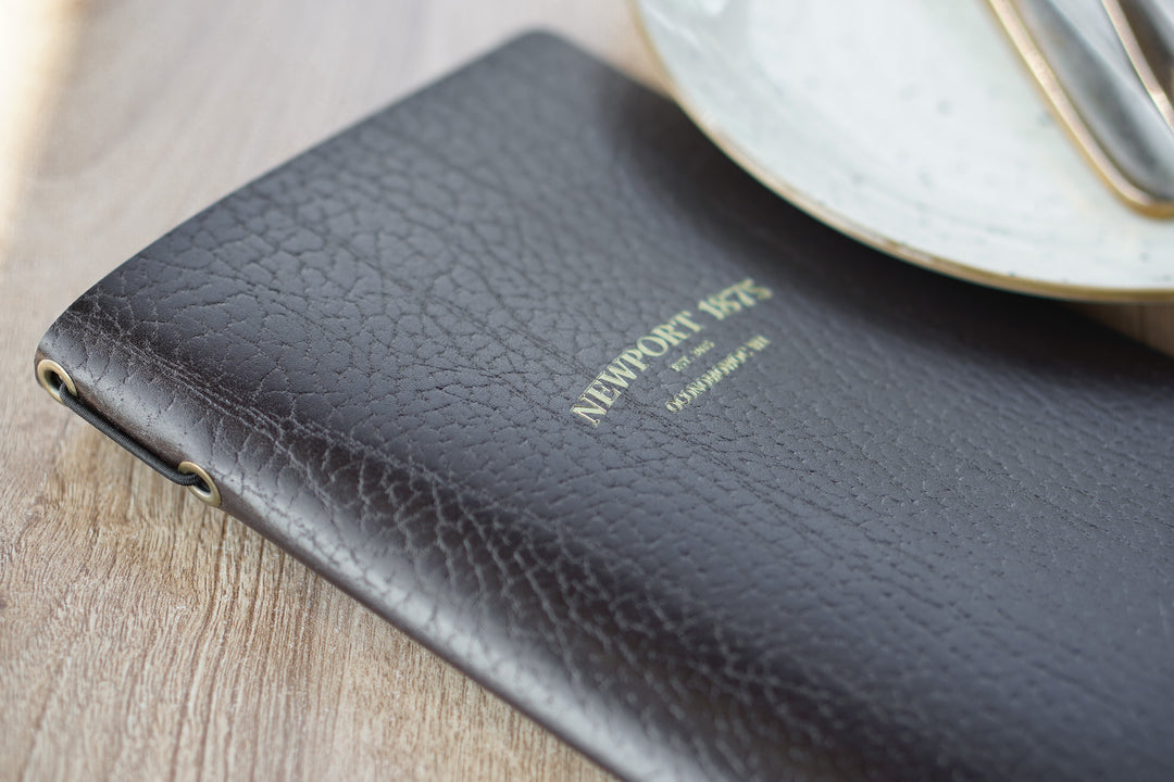 Leather Restaurant Menu Folder, Custom Cafe Hotel Bar Menu Book