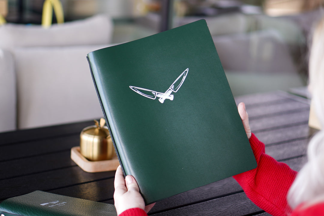 Custom Leather Menu Folder, Restaurant Cafe Menu Book, Ring Binder System