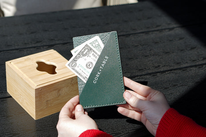 Leather Check Holder, Waitress Check Presenter for Restaurant