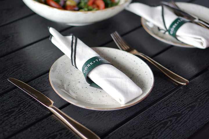 Custom Leather Napkin Rings, Wedding Table Accessories
