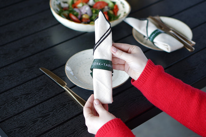 Custom Leather Napkin Rings, Wedding Table Accessories