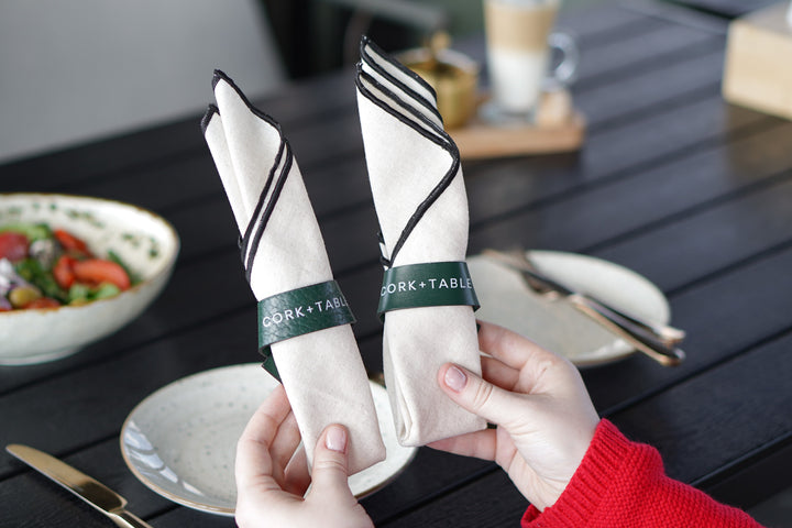 Custom Leather Napkin Rings, Wedding Table Accessories