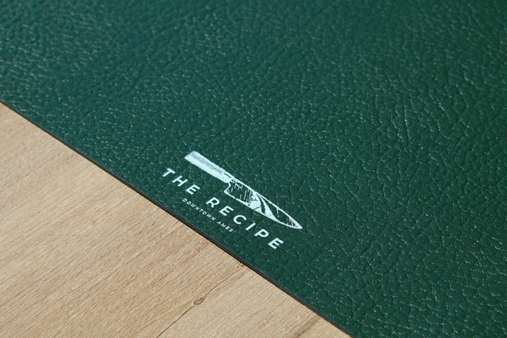 Custom Leather Placemats, Square Dining Table Mat for Restaurant & Cafe