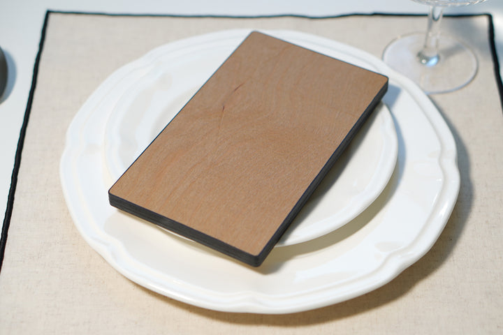 Personalized Engraved Wood Check Presenter