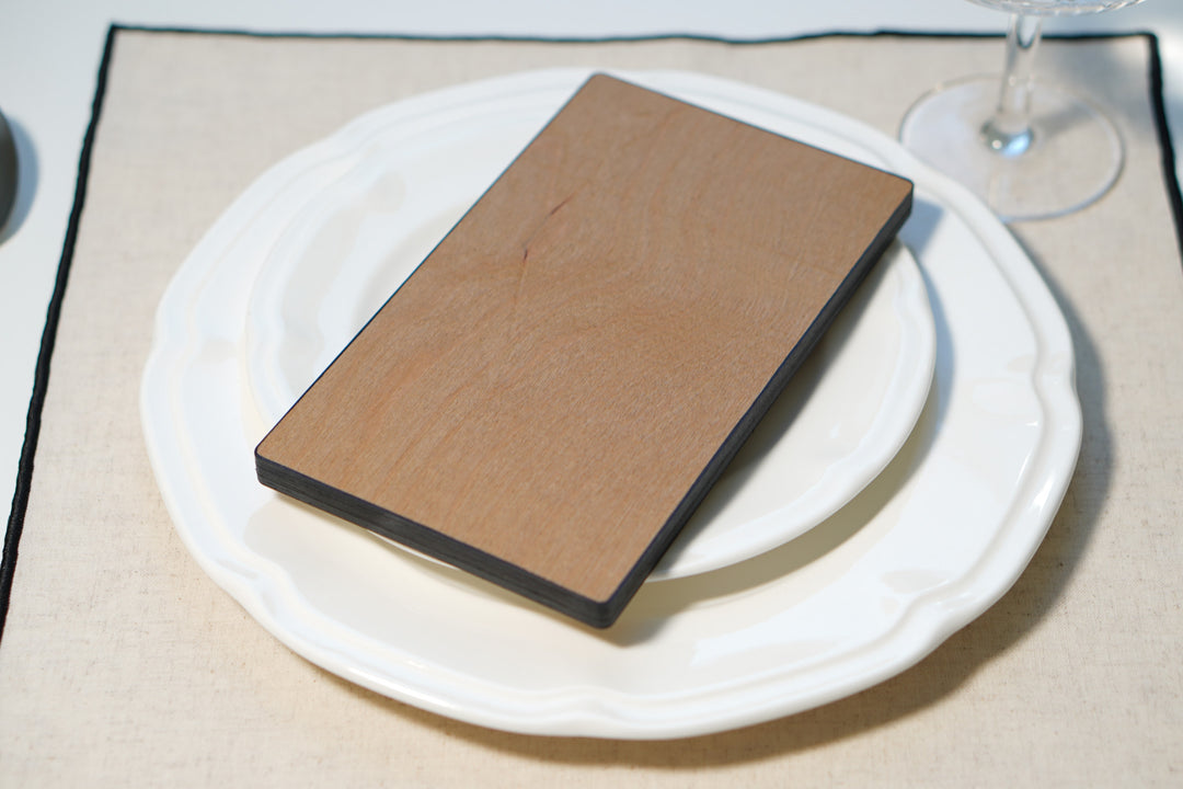 Personalized Wood Bill Holder: Engraved Restaurant Check Presenter