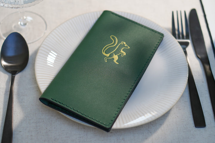 Personalized Leather Check Presenter: Embossed Bill Holder for Restaurant