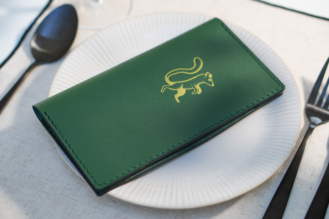 Personalized Leather Check Presenter: Embossed Bill Holder for Restaurant