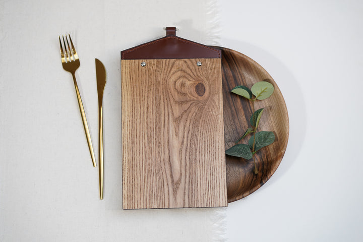 Leather Menu Folder for A5 and US Half Letter Sheets