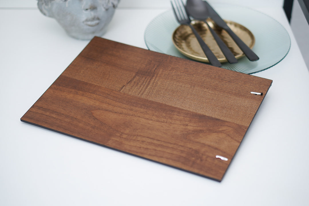 Elegant Ashwood Leather Menu Folder