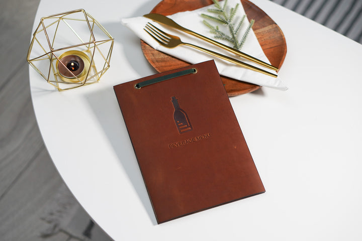 Leather Menu Board: Restaurant Menu Cover