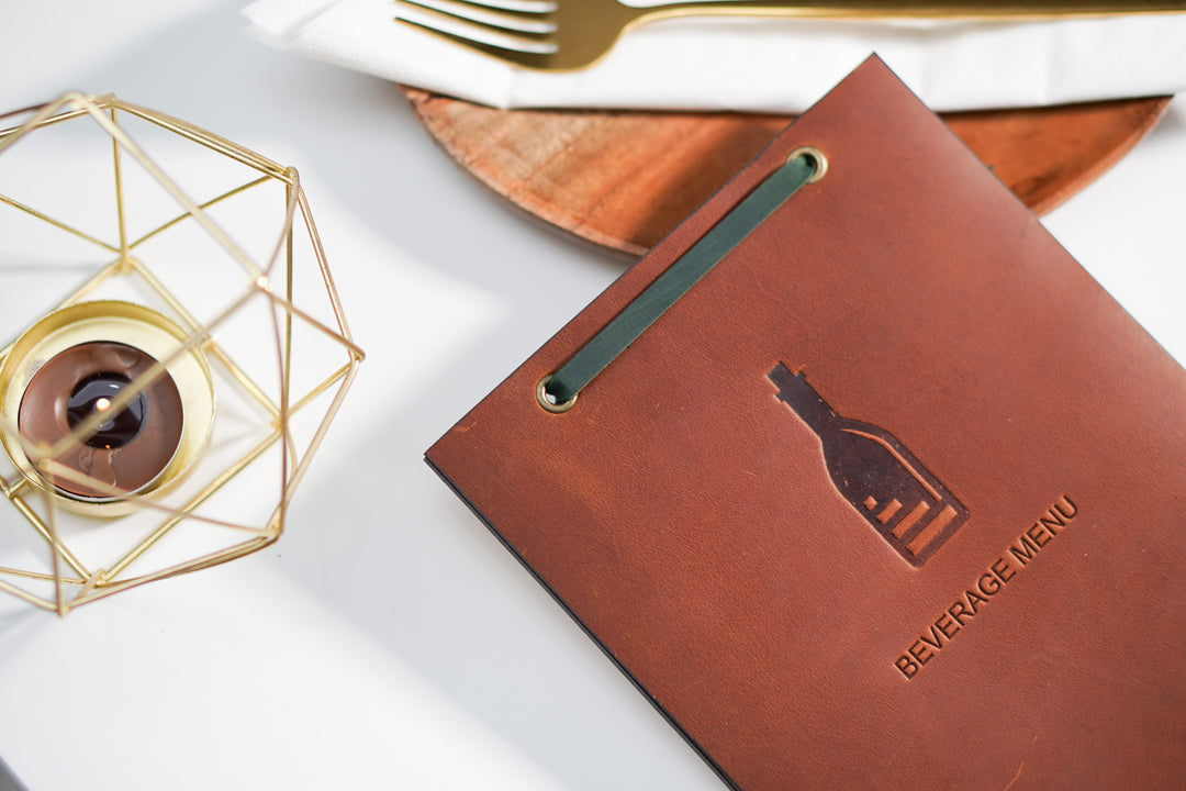 Leather Menu Board: Restaurant Menu Cover