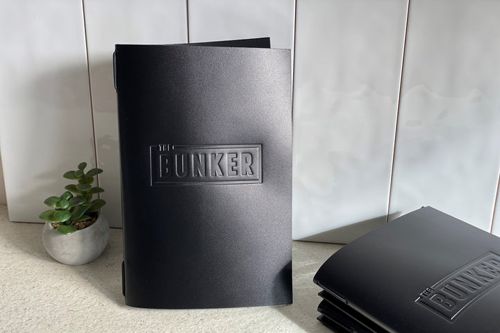 Custom Leather Menu Cover