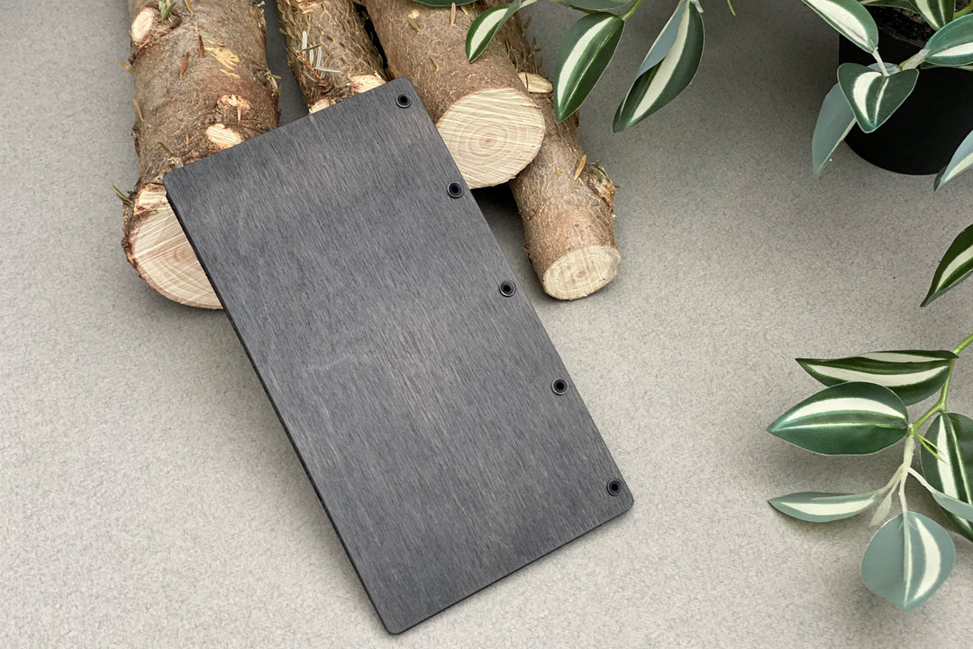 Leather Check Presenter: Chocolate Restaurant Bill Holder