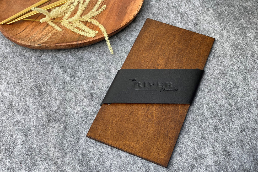 Personalized Leather Cutlery Pouch: Cafe Restaurant Organizer