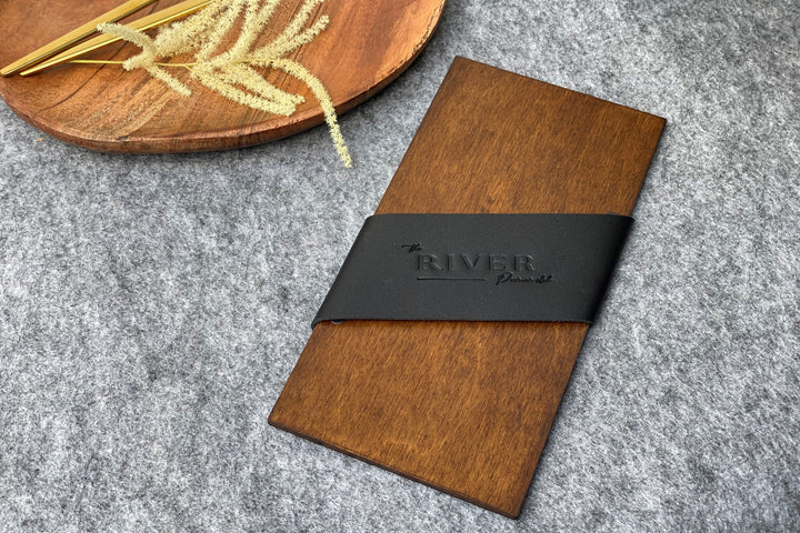 Personalized Leather Cutlery Pouch: Cafe Restaurant Organizer