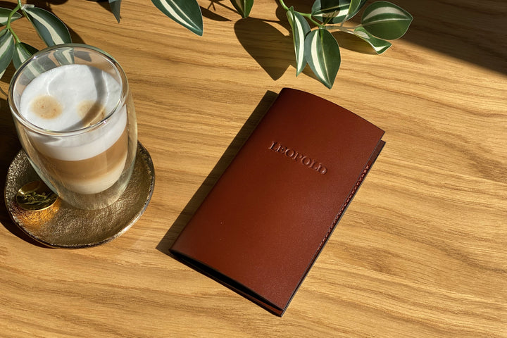 Leather Bill Holder: Embossed Check Presenter for Restaurant