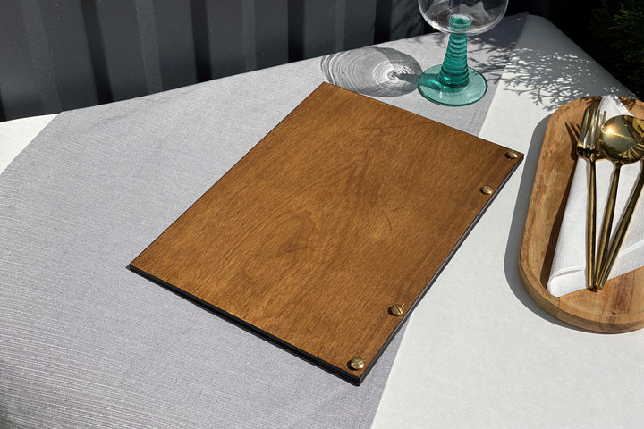 Leather Restaurant Menu Folder: Custom Menu Cover
