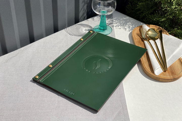 Leather Restaurant Menu Folder: Custom Menu Cover