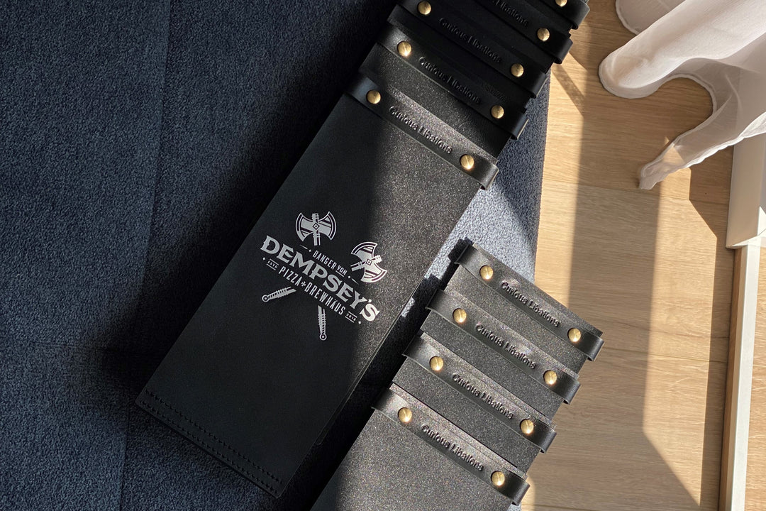 Leather Wine List Menu Folder: Restaurant Menu Holder, Custom Cover