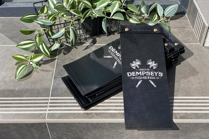 Leather Wine List Menu Folder: Restaurant Menu Holder, Custom Cover