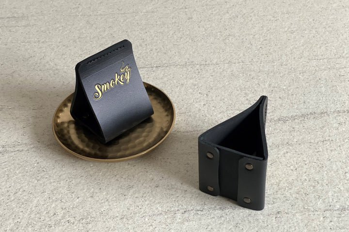 Leather QR Code Menu Sign: Restaurant Tabletop Display