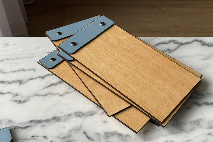 Leather & Wood Menu Folder: Custom Restaurant Menu Cover