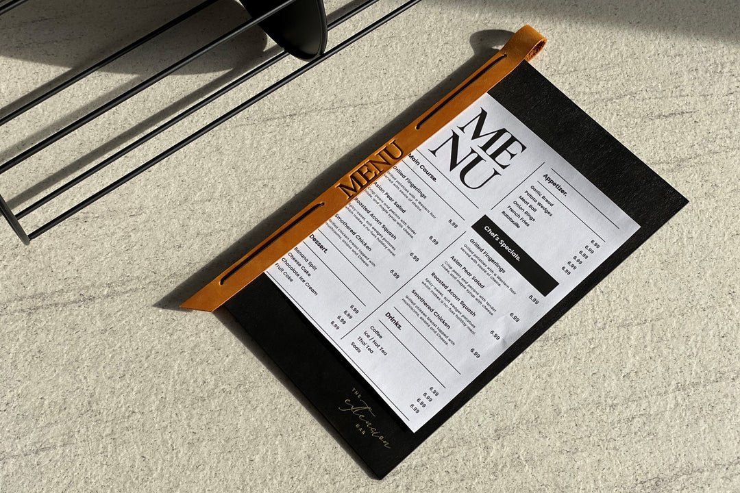 Wooden Menu Folder