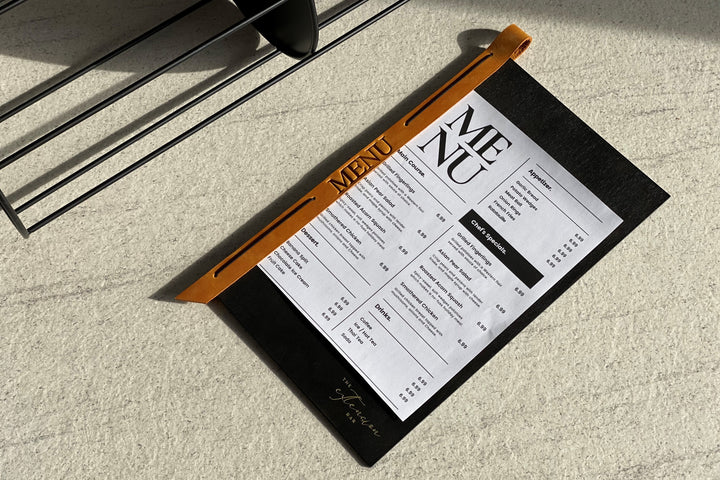 Wooden Menu Folder