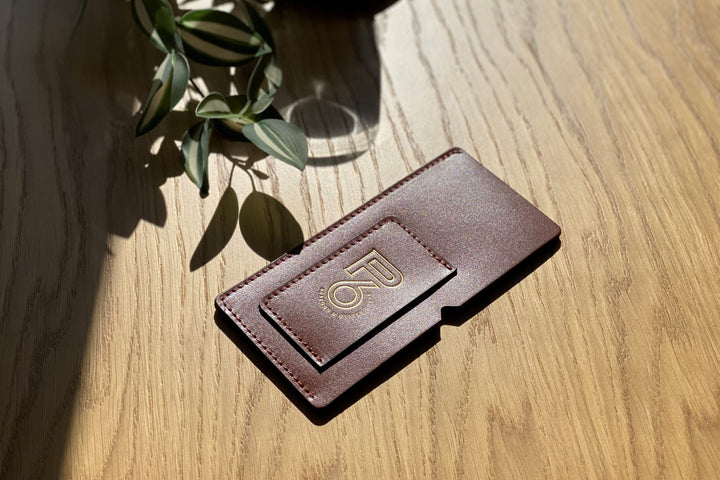 Leather Bill Holder: Embossed Check Presenter for Restaurant