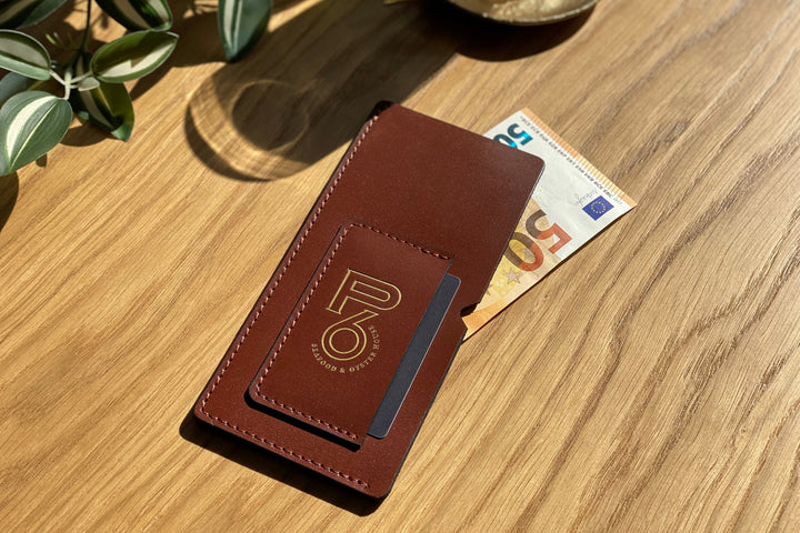 Leather Bill Holder: Embossed Check Presenter for Restaurant