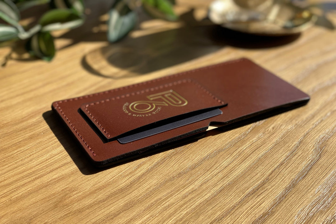 Leather Bill Holder: Embossed Check Presenter for Restaurant
