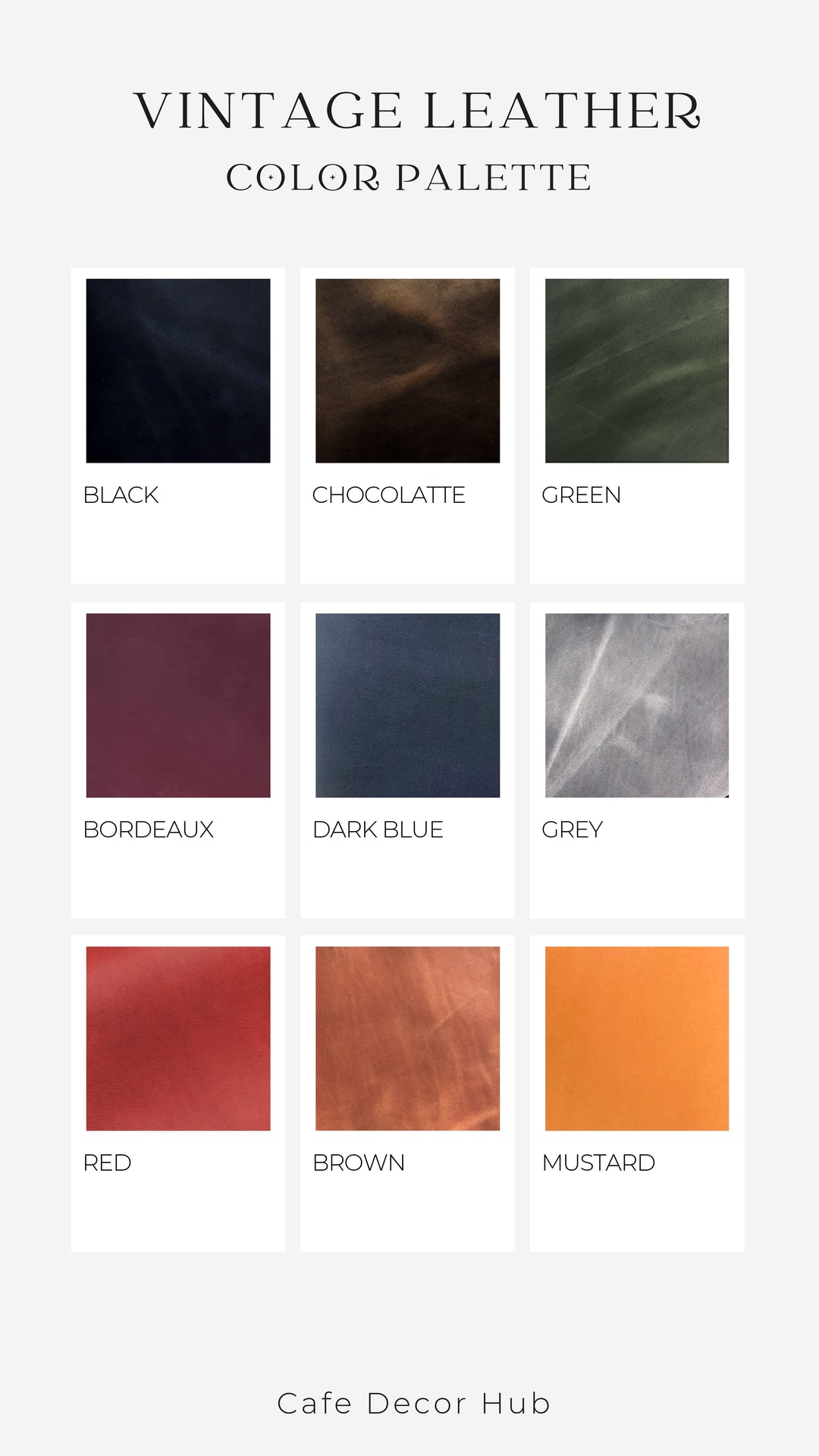 Vintage Leather Palette