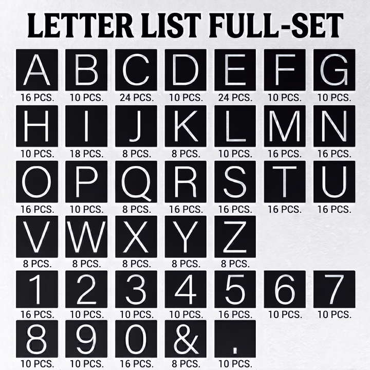 Wooden Letter Board Menu, Changeable Letter Rails for Restaurant Decor
