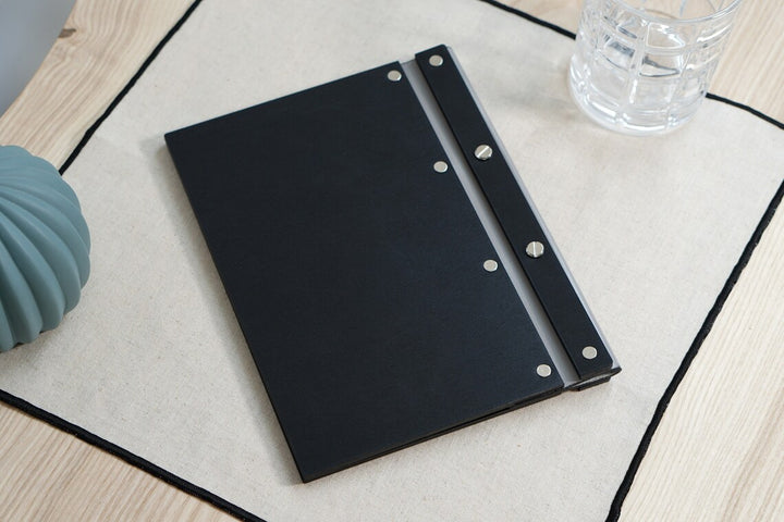 Wooden Menu Board with Embossed Logo