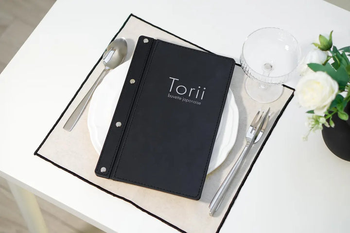 Custom Leather Menu Cover: Restaurant Menu Holder