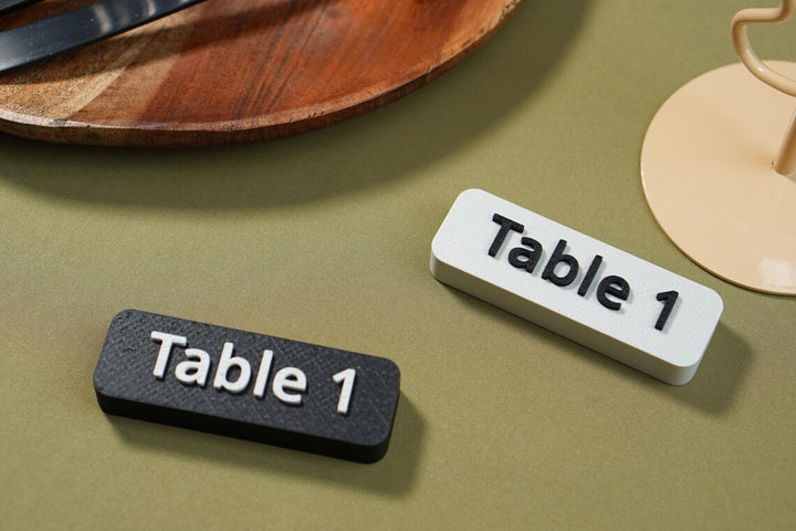 3D Printed Table Numbers