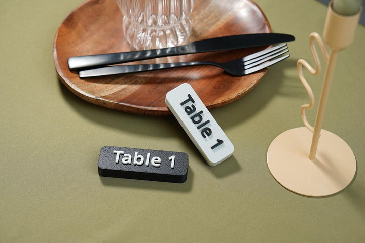 3D Printed Table Numbers