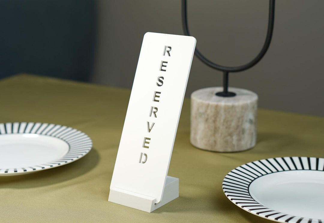 Custom Acrylic Reserved Table Sign