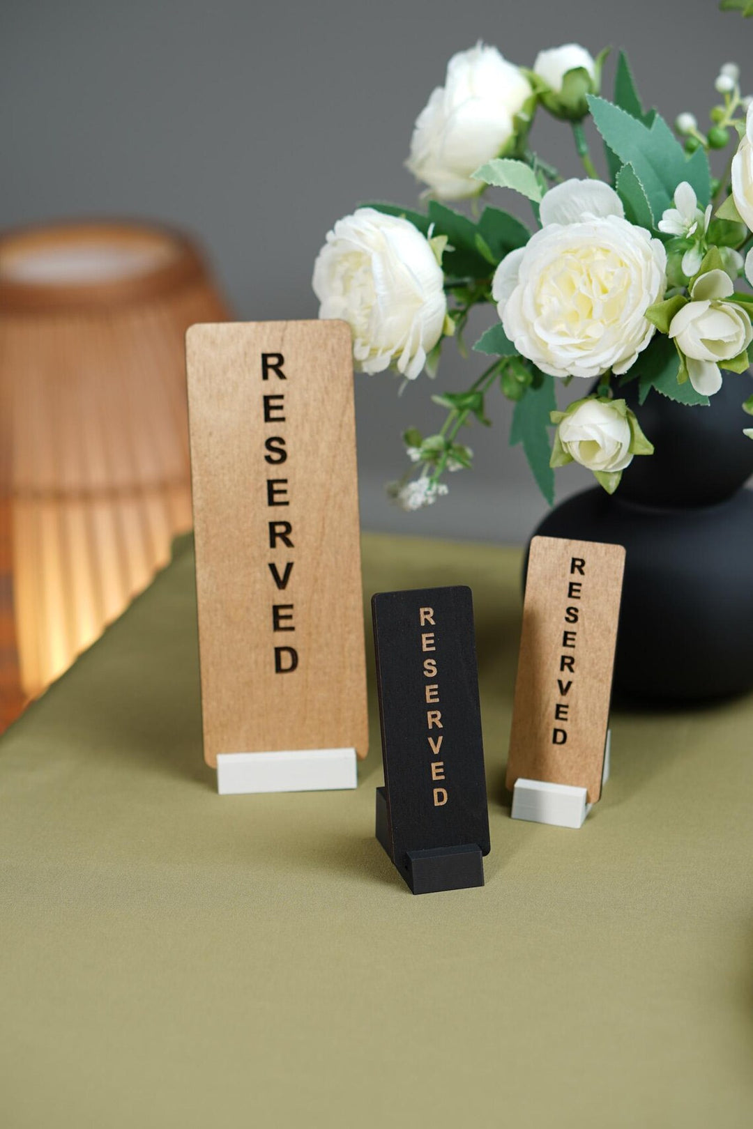 Custom Reserved Table Sign for restaurant, cafe, bar