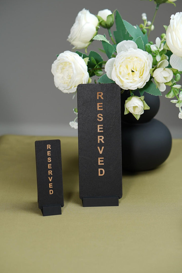 Custom Reserved Table Sign for restaurant, cafe, bar
