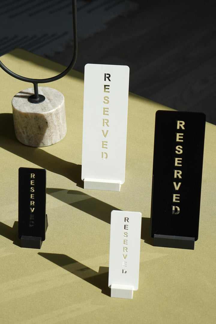 Custom Acrylic Reserved Table Sign