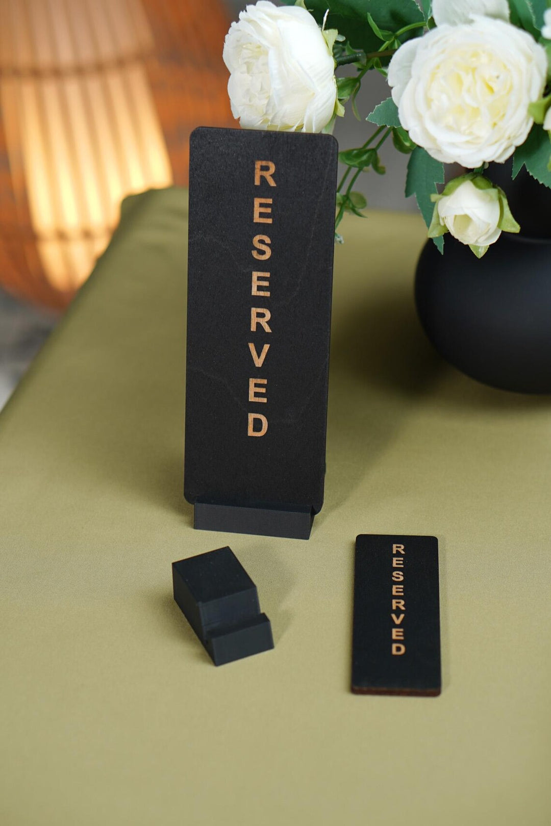 Custom Reserved Table Sign for restaurant, cafe, bar