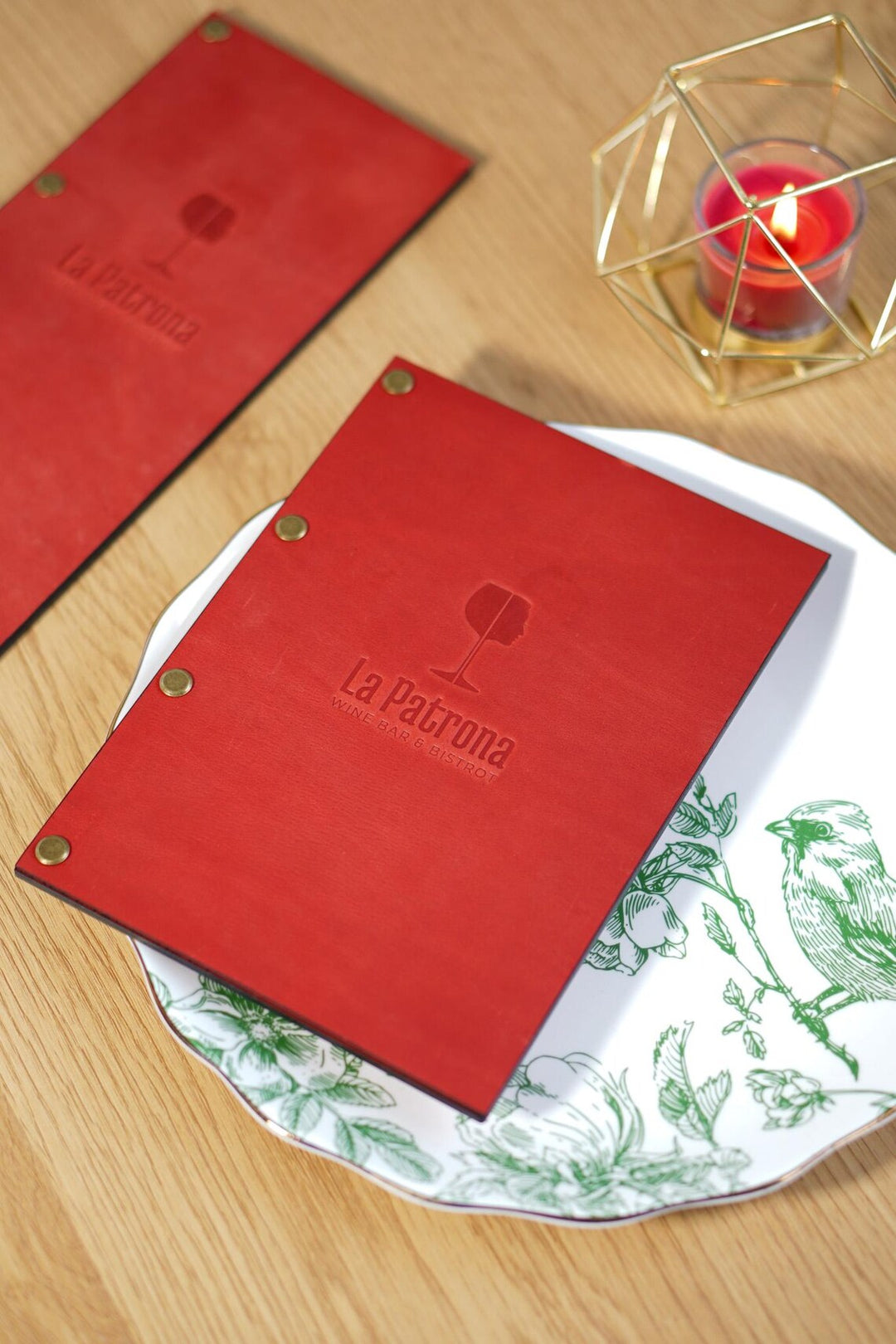 Custom Leather Menu Folder: Restaurant Menu Book, A4 A5 Letter Size
