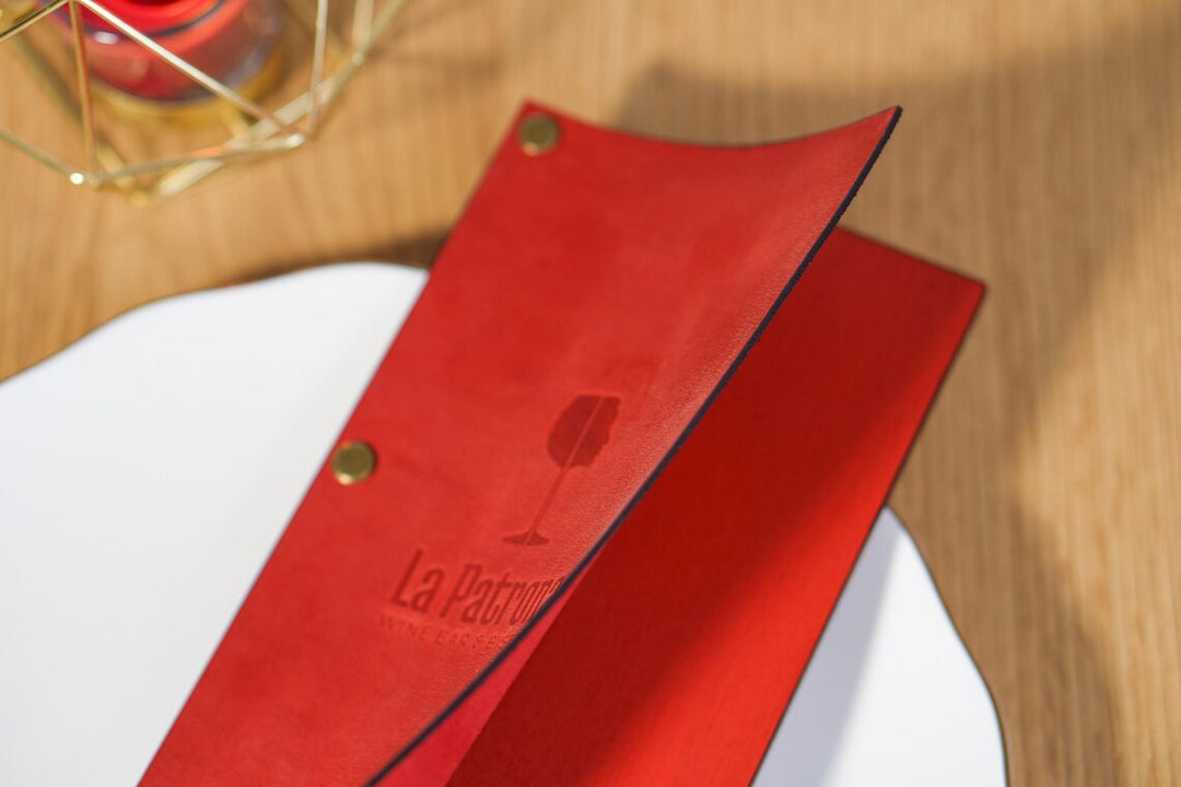 Custom Leather Menu Folder: Restaurant Menu Book, A4 A5 Letter Size