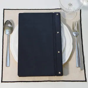 Custom Leather Menu Cover: Restaurant Menu Holder
