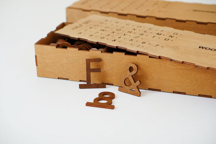 Wood Menu Board Letters: Birch Plywood